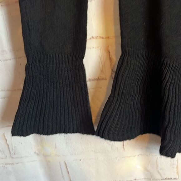 NWT STYLE & CO BLACK BELL FLARE SLEEVE AND WAIST SWEATER SIZE PP - Picture 3 of 12